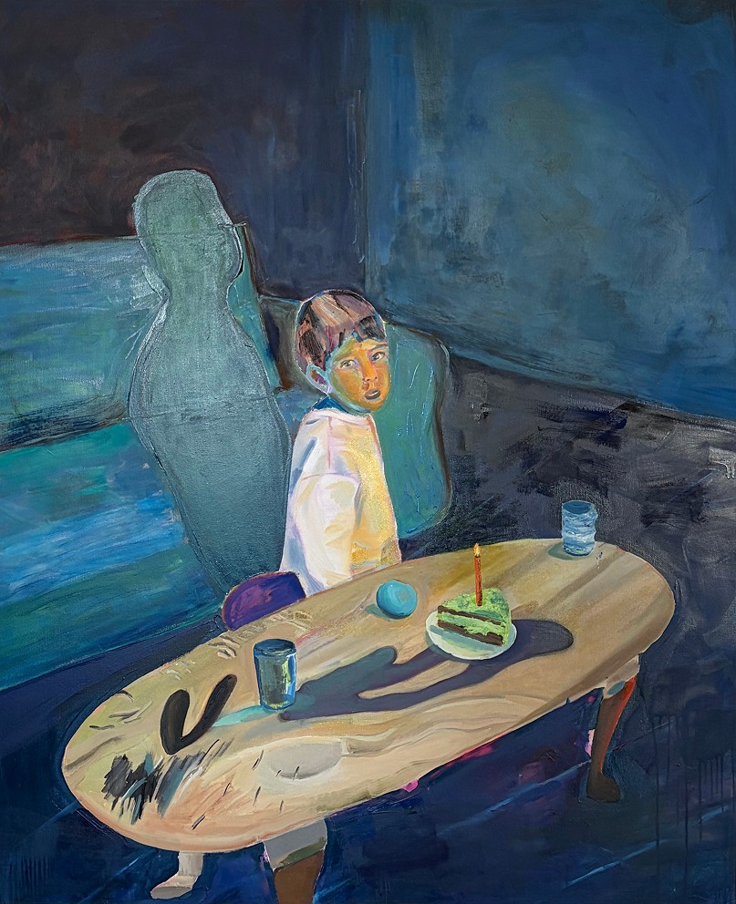 BIRTHDAY TABLE, oil on canvas, 2026