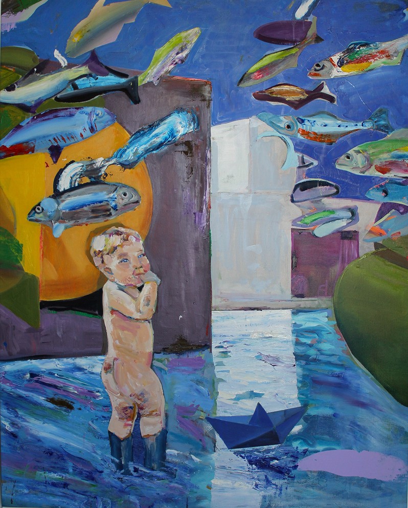 LO SPAZIO, oil on canvas, 2025