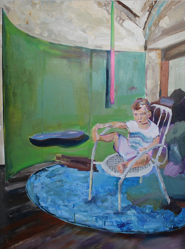 NO TIME ZONE, oil on canvas, 2025