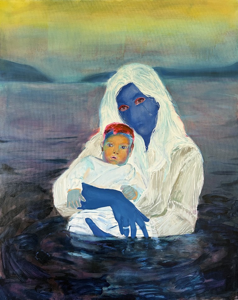 THE STATE OF BEING MOTHER, oil on canvas, 2026