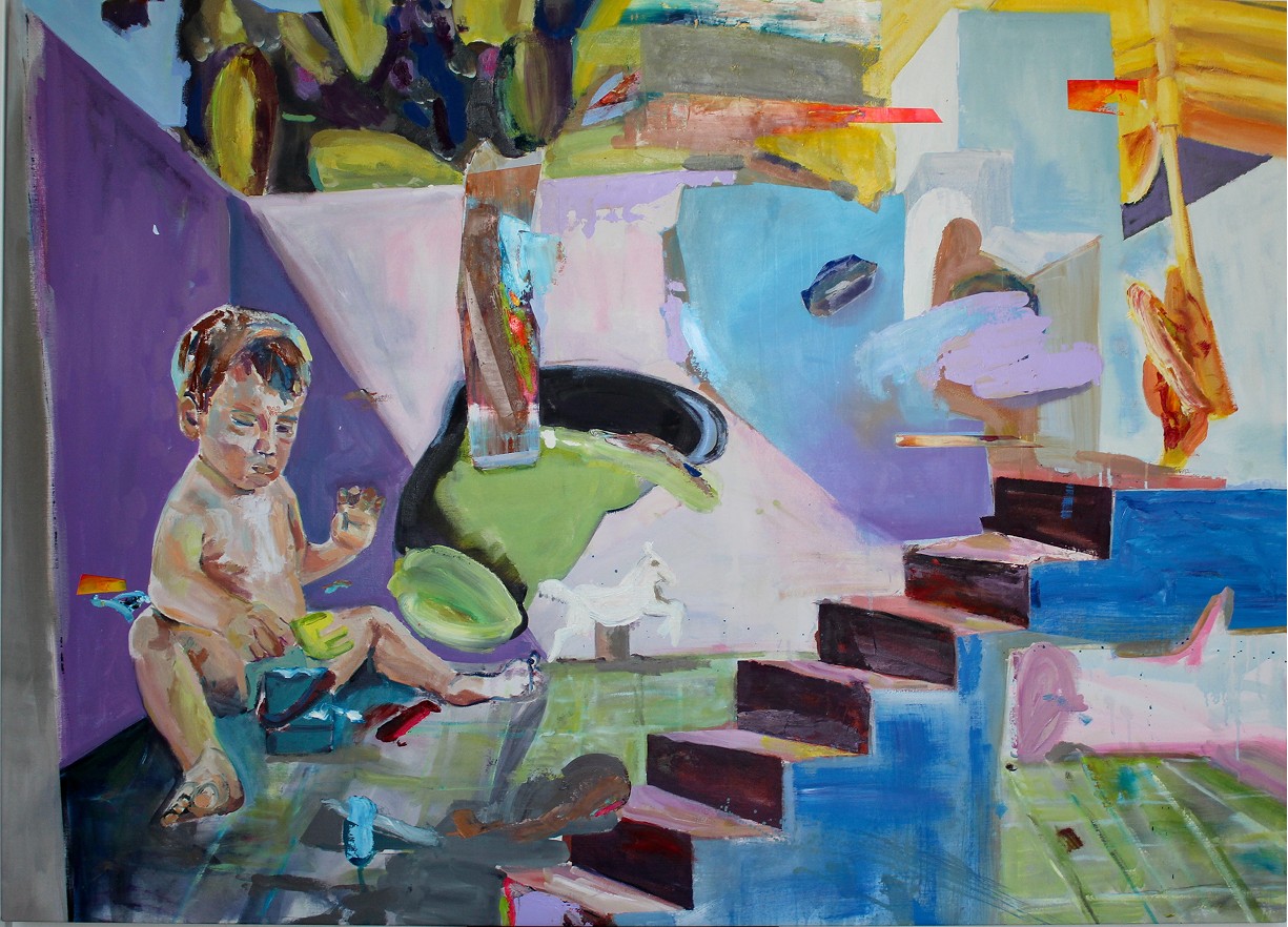 THIS WAS SUPPOSED TO BE SAFE, oil on canvas, 2025